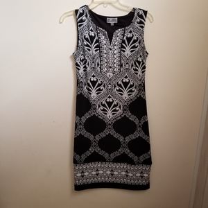 JM collection black paisley dress